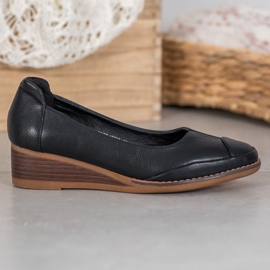 Vinceza Casual Wedge Pumps black 1