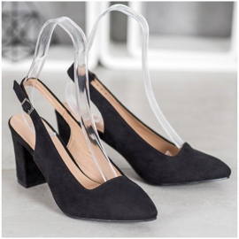 Pumps with an exposed VINCEZA heel black 1