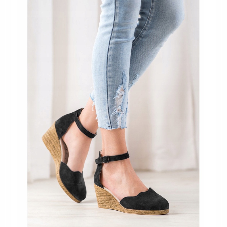 Filippo Leather Wedge Shoes black 1 Filippo Leather Wedge Shoes black 1