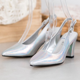 Goodin Pumps With Holo Effect grey 2