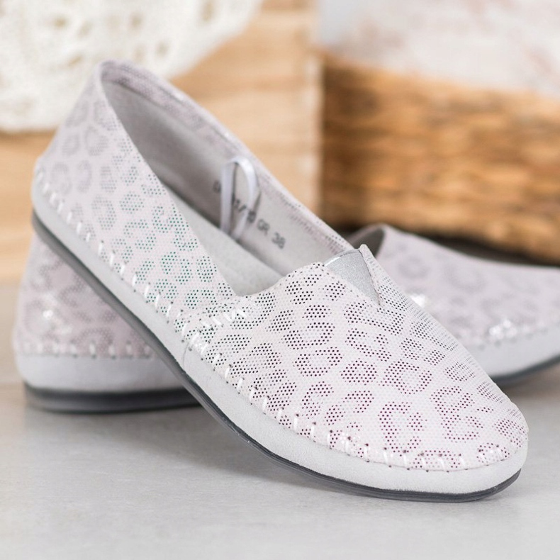 Filippo Patterned Slipons grey 1