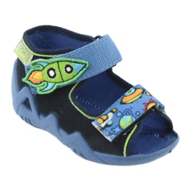Befado children's slippers 250P091 navy blue 1