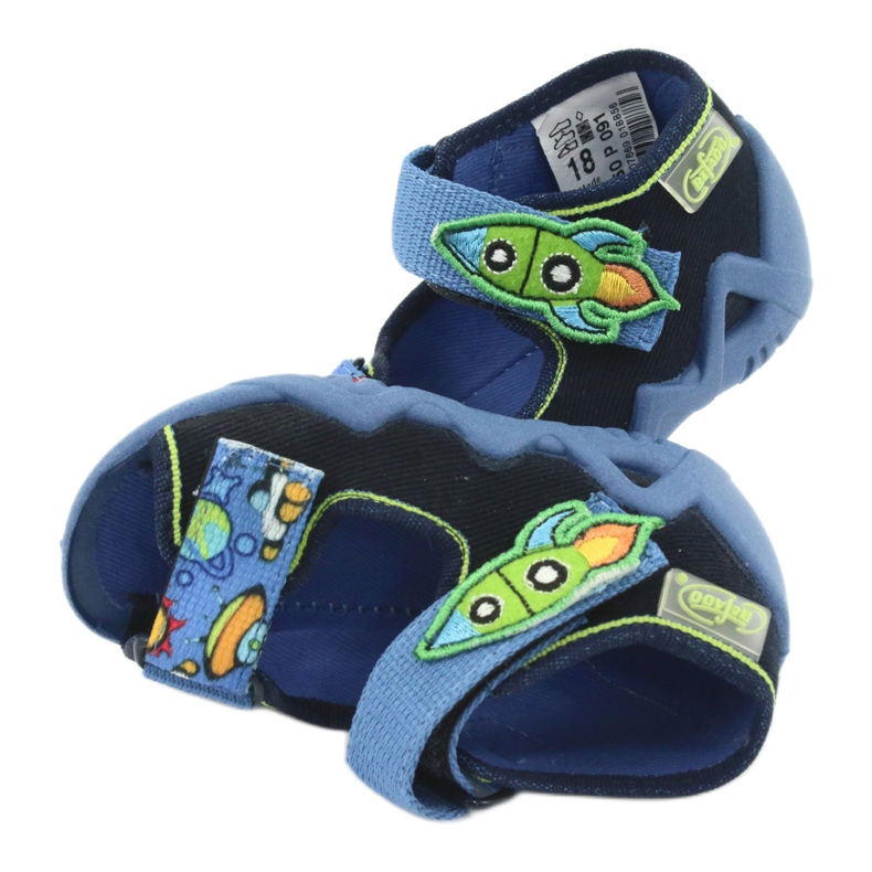 Befado children's slippers 250P091 navy blue 6