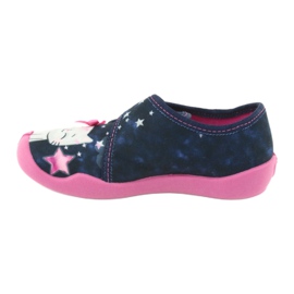 Befado children's shoes 122X003 navy blue pink 2