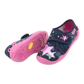 Befado children's shoes 122X003 navy blue pink 5