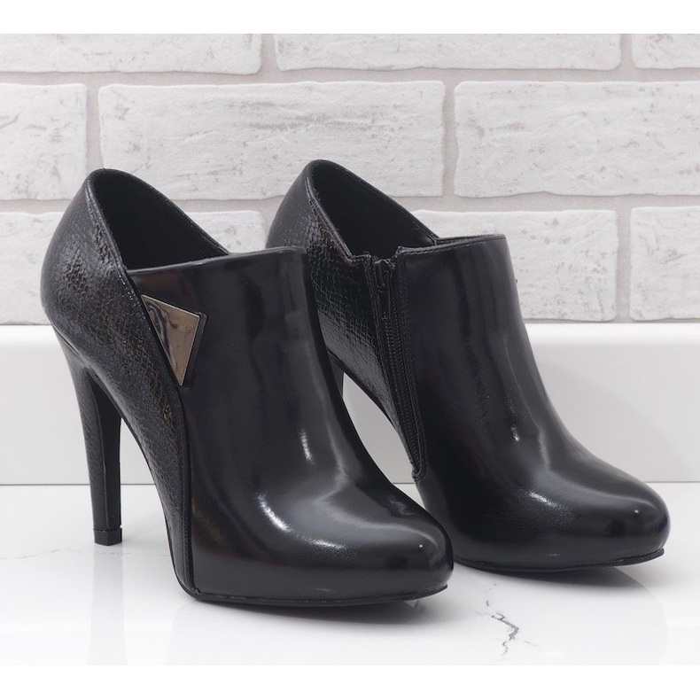 Black LEI-46 high heel boots 2 Black LEI-46 high heel boots 2