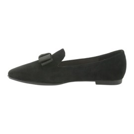 Ballet flats with a bow Sergio Leone 600 black 2