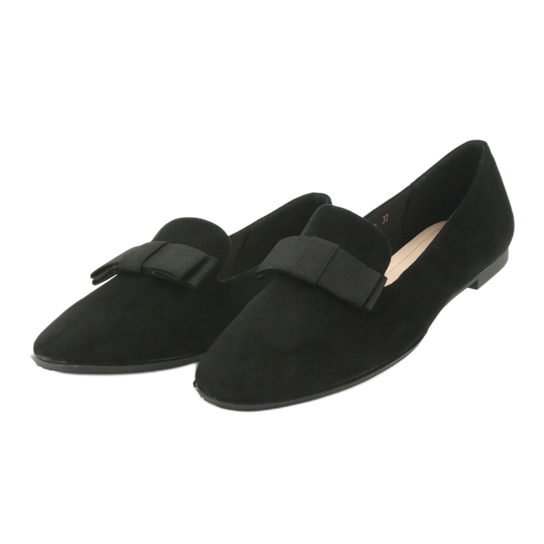 Ballet flats with a bow Sergio Leone 600 black 3