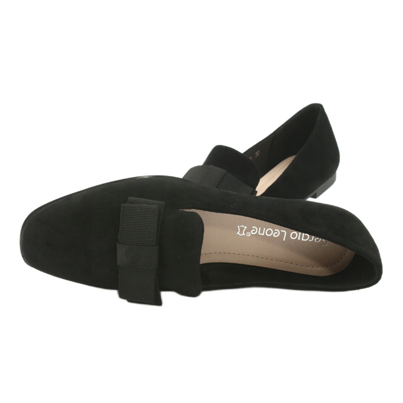 Ballet flats with a bow Sergio Leone 600 black 5