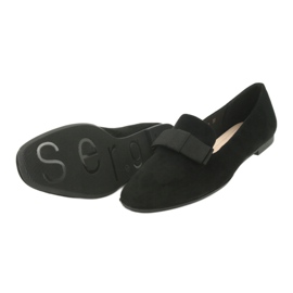 Ballet flats with a bow Sergio Leone 600 black 4