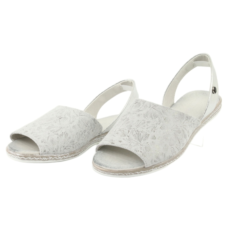 Women's sandals gray / silver Sergio Leone SK030 grey 3