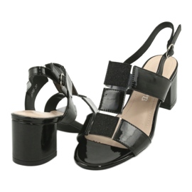 Low-heeled sandals Sergio Leone SK910 black 6 Low-heeled sandals Sergio Leone SK910 black 6
