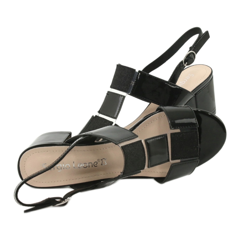 Low-heeled sandals Sergio Leone SK910 black 7 Low-heeled sandals Sergio Leone SK910 black 7