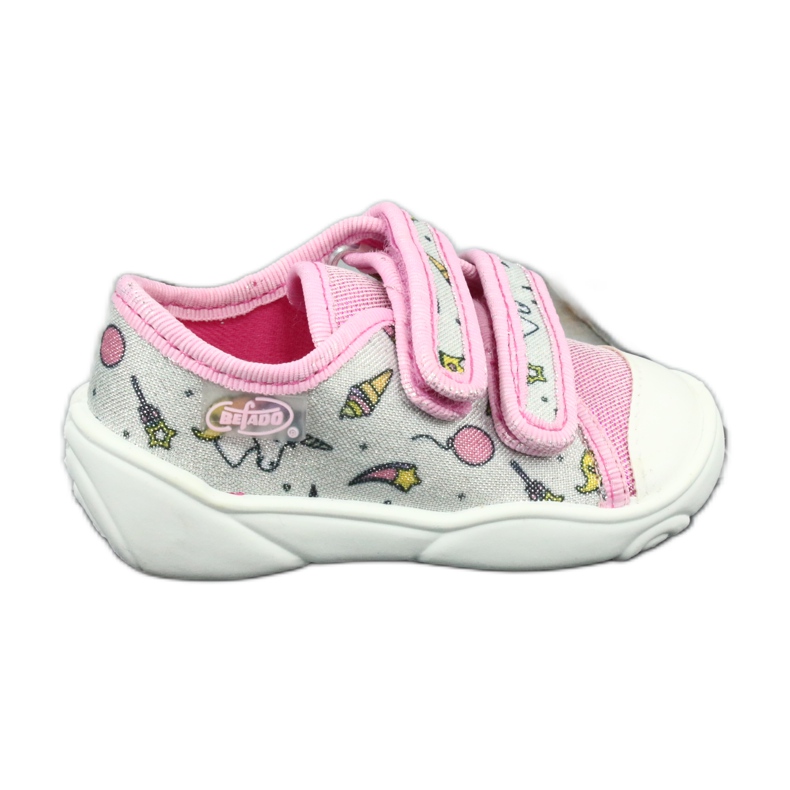 Befado children's shoes 907P115 pink grey multicolored 1