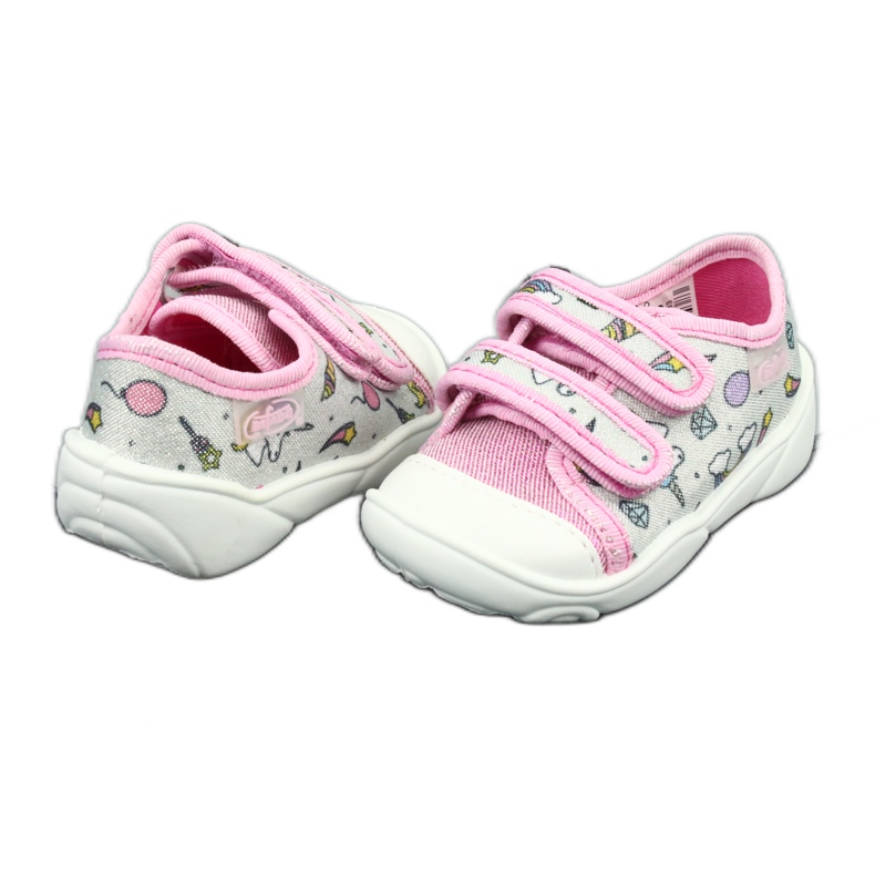 Befado children's shoes 907P115 pink grey multicolored 2