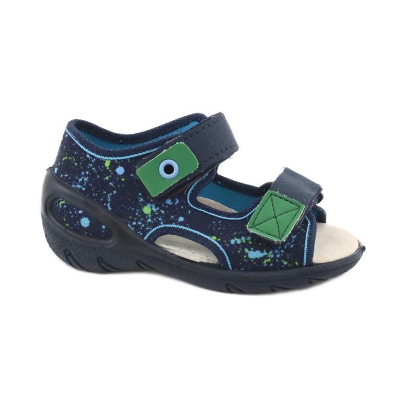 Befado children's shoes pu 065X131 navy blue blue green 2