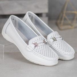 Goodin Comfortable Leather Loafers white 2 Goodin Comfortable Leather Loafers white 2
