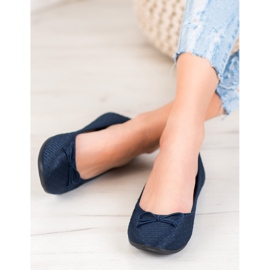 McKey Casual Ballerina With A Bow navy blue blue 2