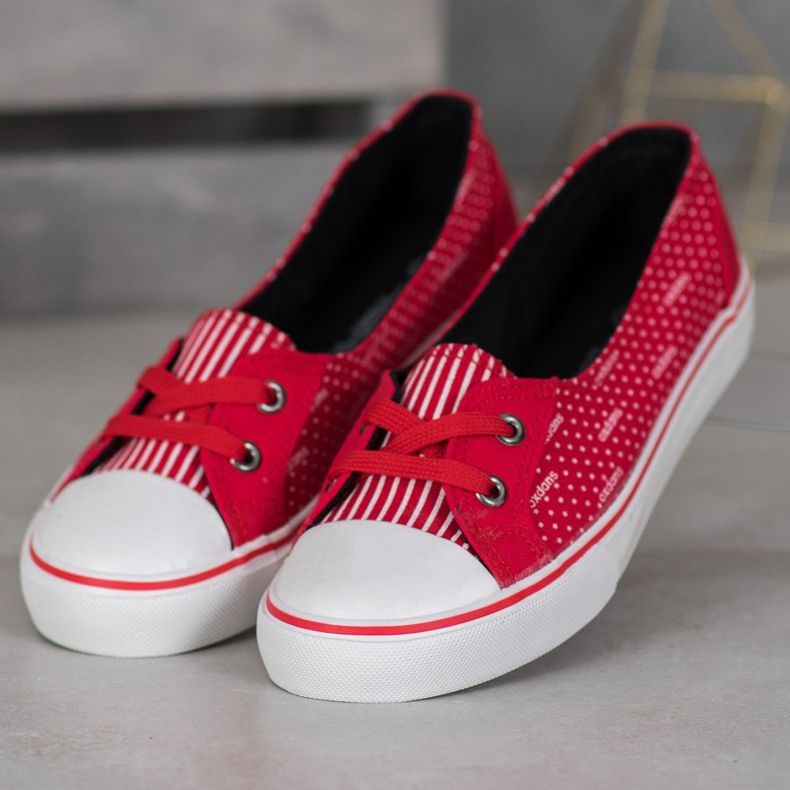 J. Star Red Low Sneakers 1
