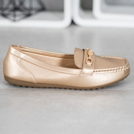 Fama Elegant golden loafers 2