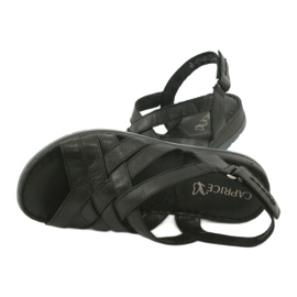 Comfort leather sandals Caprice 28152 black 5