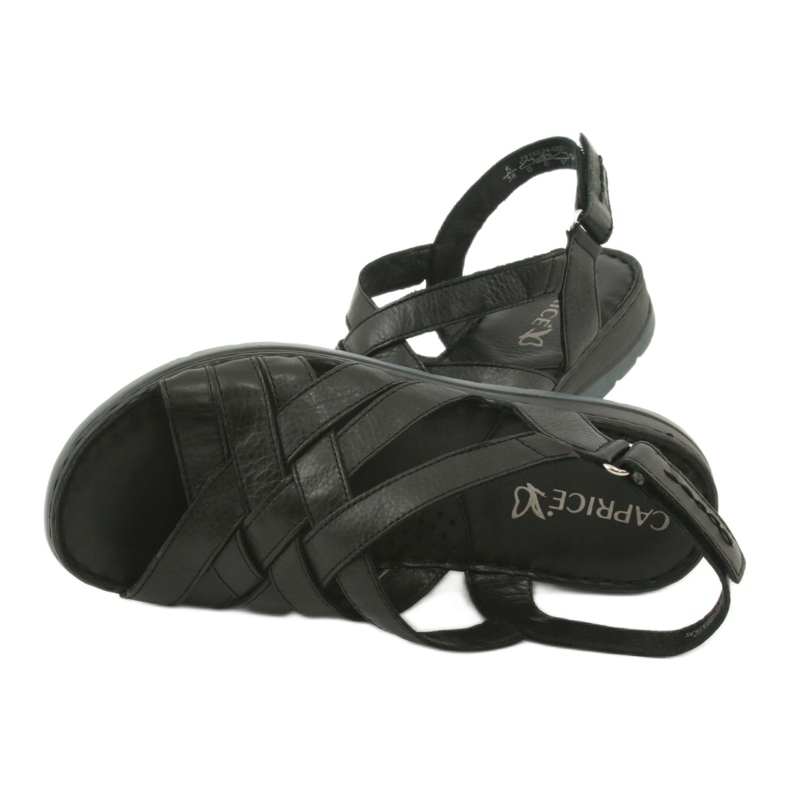 Comfort leather sandals Caprice 28152 black 5