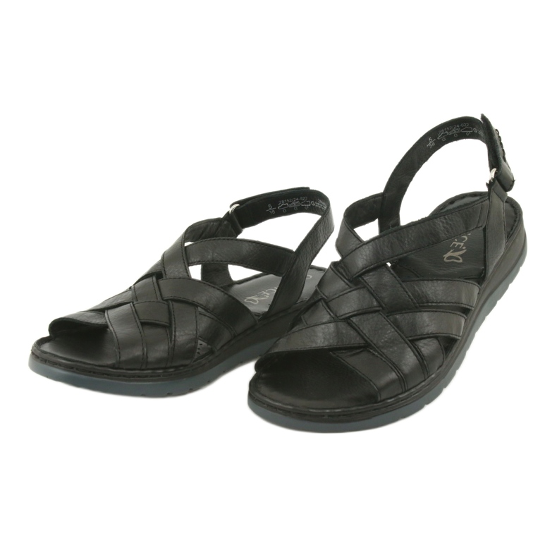 Comfort leather sandals Caprice 28152 black 3