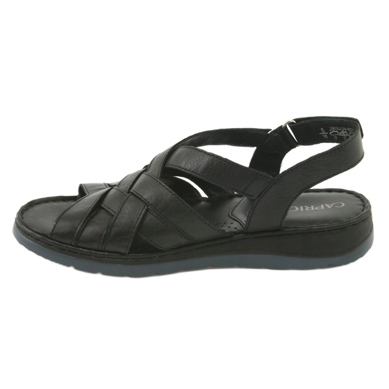 Comfort leather sandals Caprice 28152 black 2