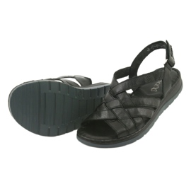 Comfort leather sandals Caprice 28152 black 4