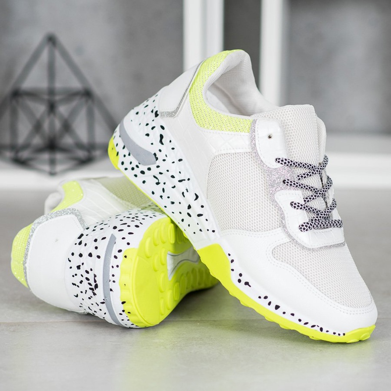 SHELOVET Sneakers With Mesh white 1