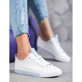 SHELOVET Sneakers With Eco Leather Nice white 1