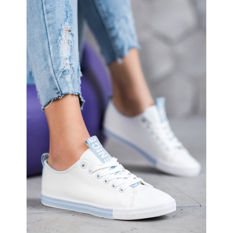 SHELOVET Sneakers With Eco Leather Nice white 1 SHELOVET Sneakers With Eco Leather Nice white 1