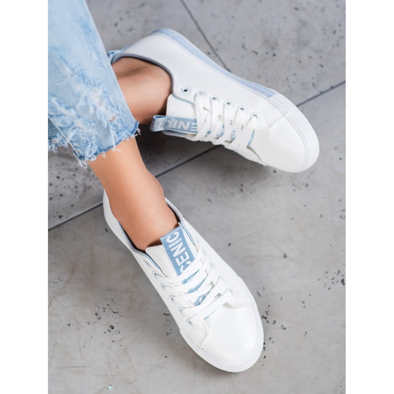 SHELOVET Sneakers With Eco Leather Nice white 2 SHELOVET Sneakers With Eco Leather Nice white 2