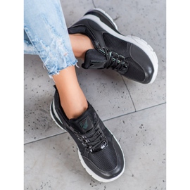 SHELOVET Stylish Sneakers With Mesh black 1