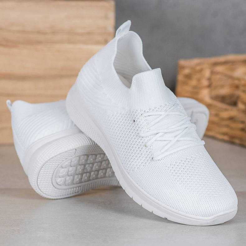 SHELOVET Low Sports Shoes On The Platform white 1 SHELOVET Low Sports Shoes On The Platform white 1