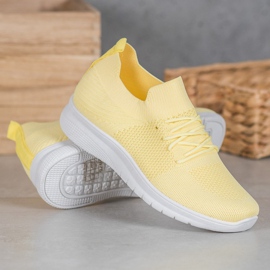 SHELOVET Low Sports Shoes On The Platform yellow 1