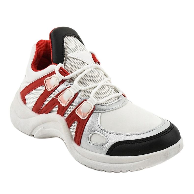 White sports shoes sneakers D1902-35 1
