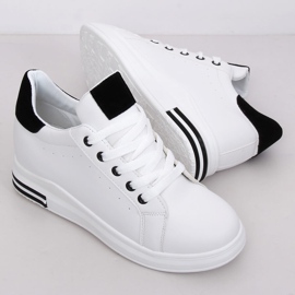 White women's sneakers L8035 White 1