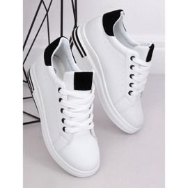 White women's sneakers L8035 White 2