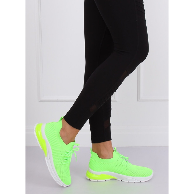 ZH-6 Fluorescent Green neon sports shoes 1