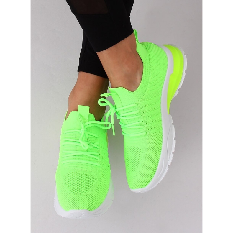 neon sports shoes