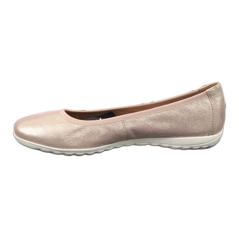 Caprice rose metalic ballerinas 22142 pink yellow 2