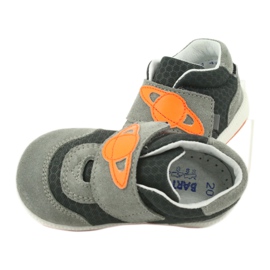 Boys of Velcro leather sports shoes gray bartek grey 6 Boys of Velcro leather sports shoes gray bartek grey 6