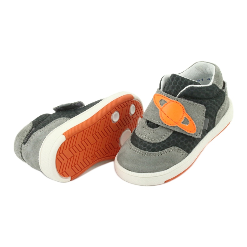Boys of Velcro leather sports shoes gray bartek grey 5 Boys of Velcro leather sports shoes gray bartek grey 5