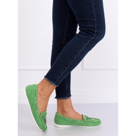 Green Women's loafers RQ-1 Green 2
