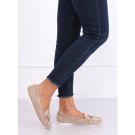 Women's beige loafers RQ-1 Beige 1