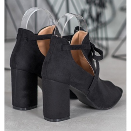 Tied Open Toe VINCEZA boots black 1