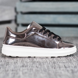 Bona Shiny Shoes On The Platform brown multicolored 2