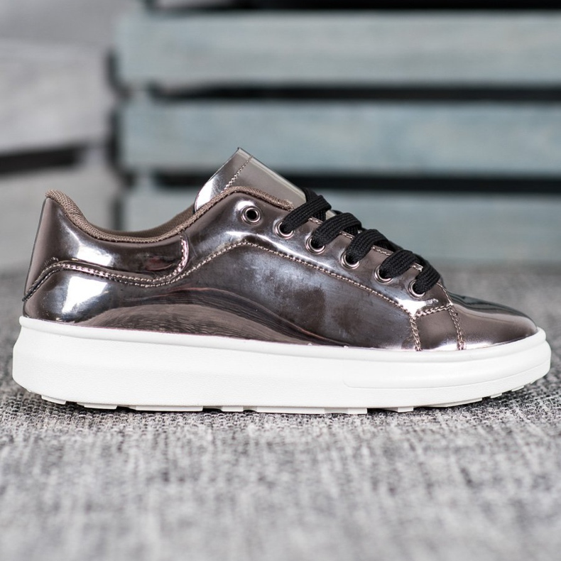 Bona Shiny Shoes On The Platform brown multicolored 2