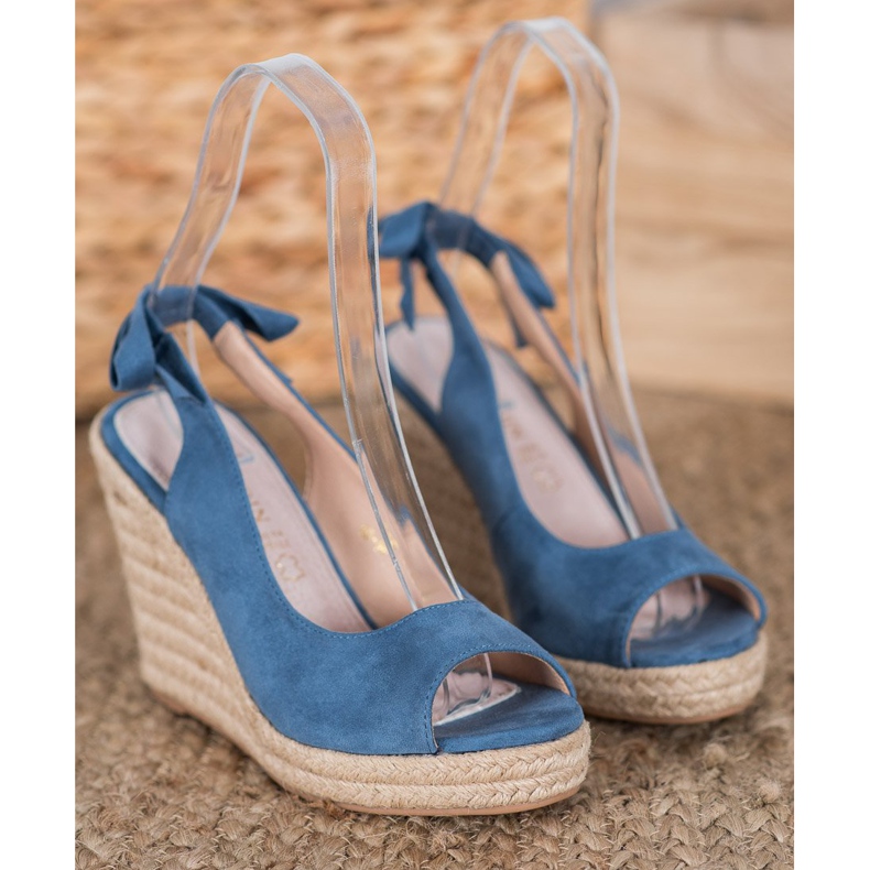 Goodin Tied Espadrilles Sandals blue 1